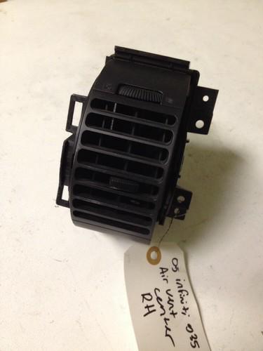 03-06 infiniti g35 sedan dash board ac air vent center right used