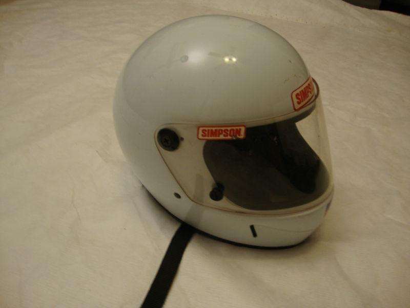 SIMPSON RACING HELMET-size 71/8 -Vintage Classic-with Bag , US $72.00, image 3