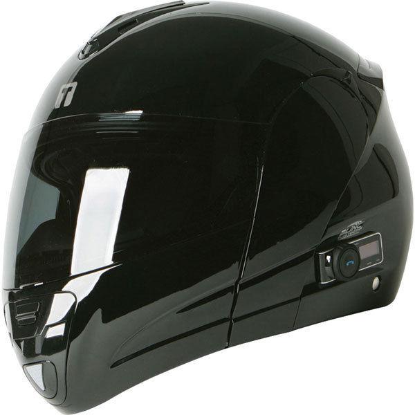 Black m torc interstate t-22 with blinc modular helmet
