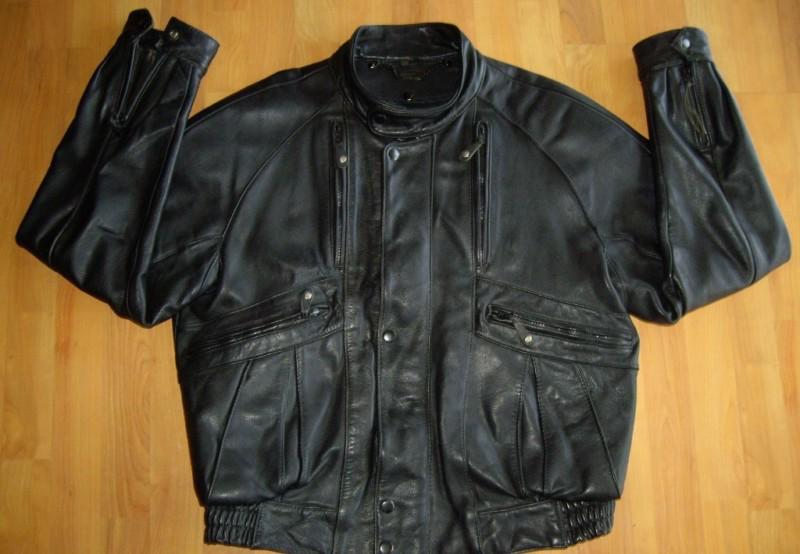 Harley davidson men's leather motor cycle jacket size 44 regular