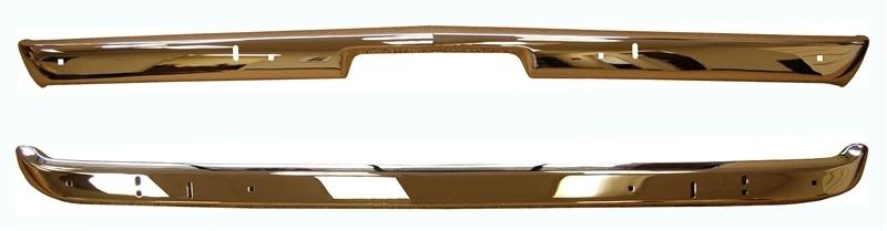 1972 plymouth barracuda front/rear bumper set x100-1572 s new