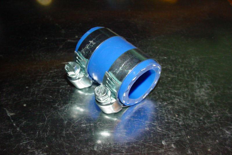 Sell BLUE YAMAHA BLASTER EXHAUST CLAMP and LUG NUT SET YFS 200 1"ID