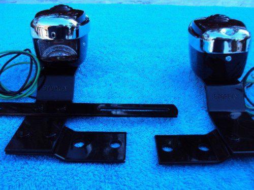 6 Volt 1947-1953 Chevy GMC Pickup Truck Black Taillights w/ Brackets, US $79.99, image 3