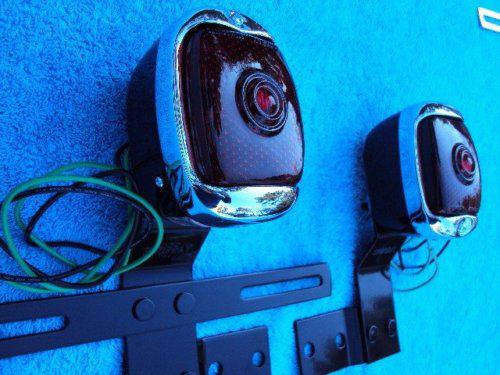 6 Volt 1947-1953 Chevy GMC Pickup Truck Black Taillights w/ Brackets, US $79.99, image 4