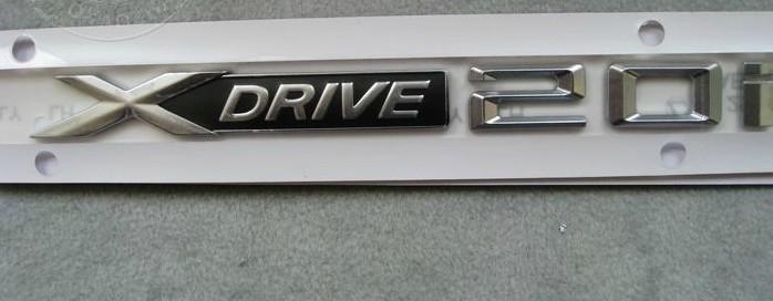 Bmw wordmark xdrive 20i fender plate logo * 1