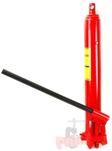 Double piston 8 ton long ram manual hydraulic jack cherry picker fast pump new