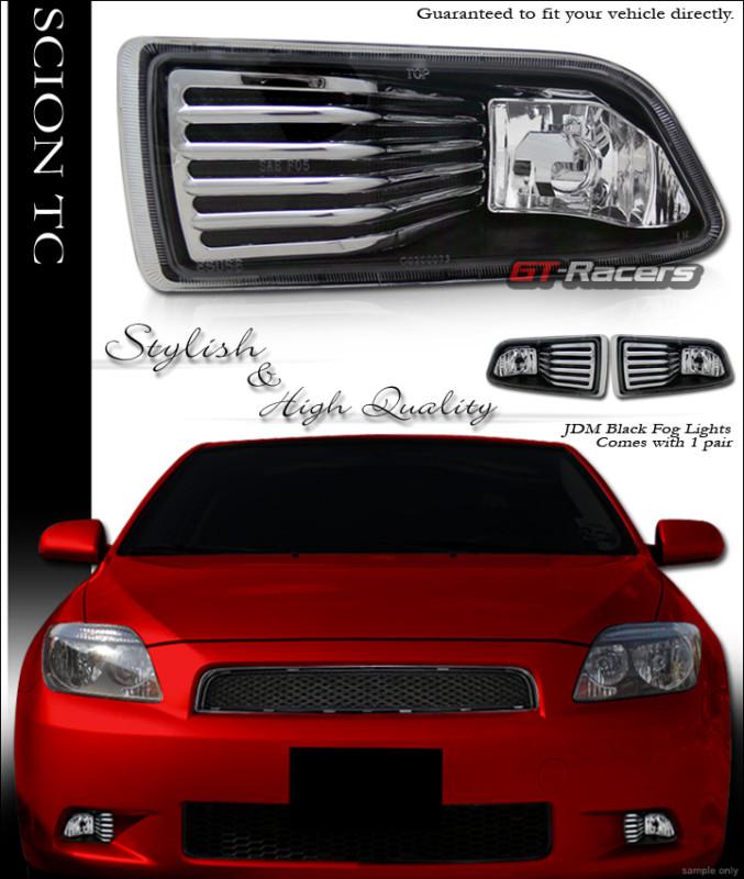 Sell JDM BLACK CRYSTAL FRONT BUMPER DRIVING FOG LIGHTS LAMPS 2004 2005