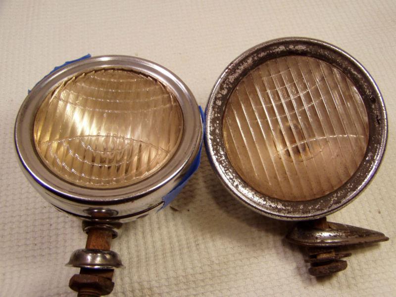 Pair Antique Vintage 1930's 1931 Hupmobile Hupp Car Rat Rod Fender Lights Lamps, US $9.95, image 2