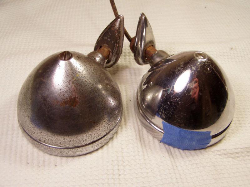 Pair Antique Vintage 1930's 1931 Hupmobile Hupp Car Rat Rod Fender Lights Lamps, US $9.95, image 7