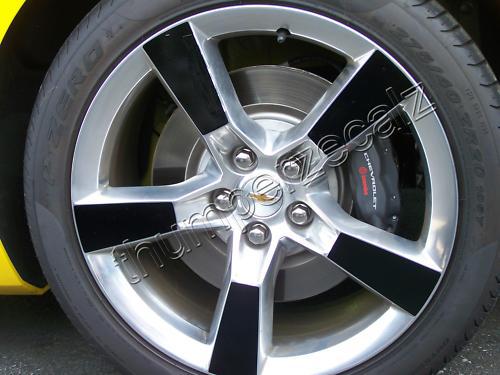 2010 2011 2012 chevrolet camaro 20" factory wheel face decals lg-u choose color