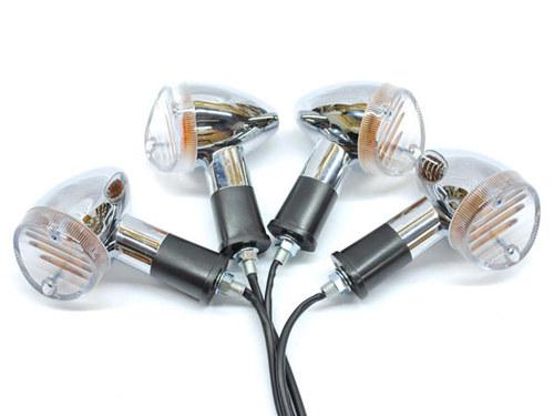 4x bullet turn signals for harley davidson softail cross bones deuce rocker