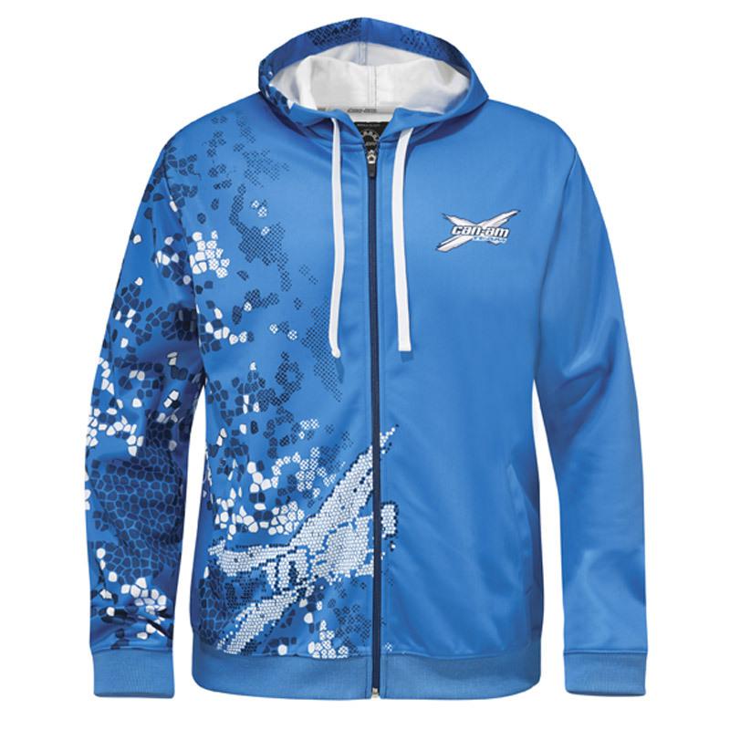 Can am atv wild x-team hoodie blue sz large outlander/maverick 2864100980