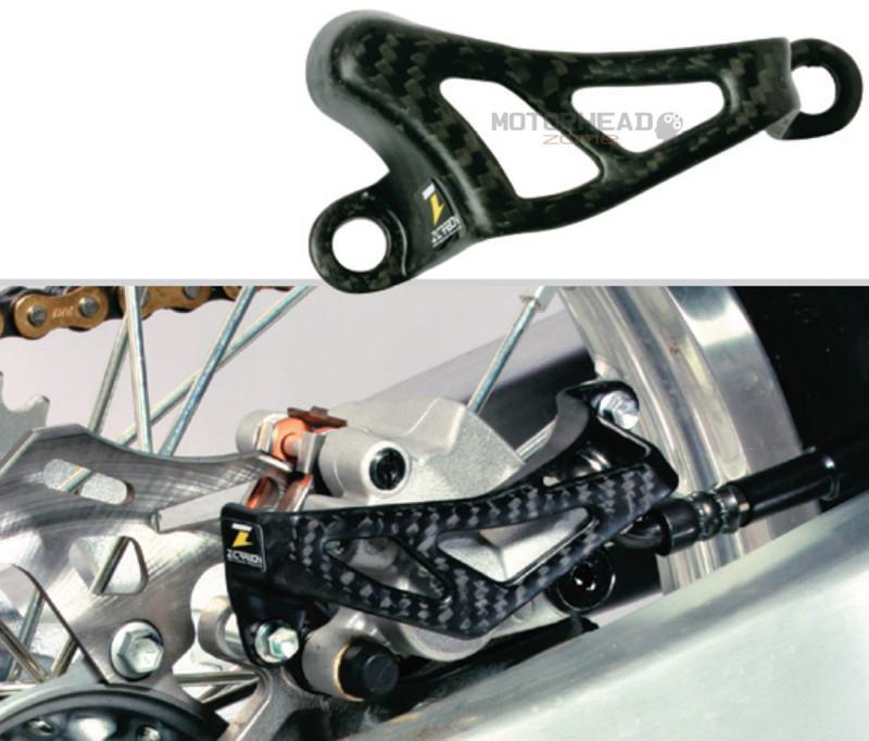Zeta carbon rear caliper guard suz rm125 250/rmz250 450/rmx450z/drz400sm 04-2011