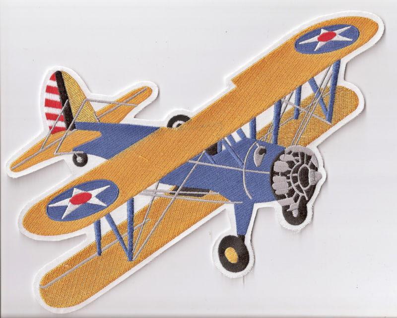 Stearman aircraft airplane aviation collectable military patch army jacket size