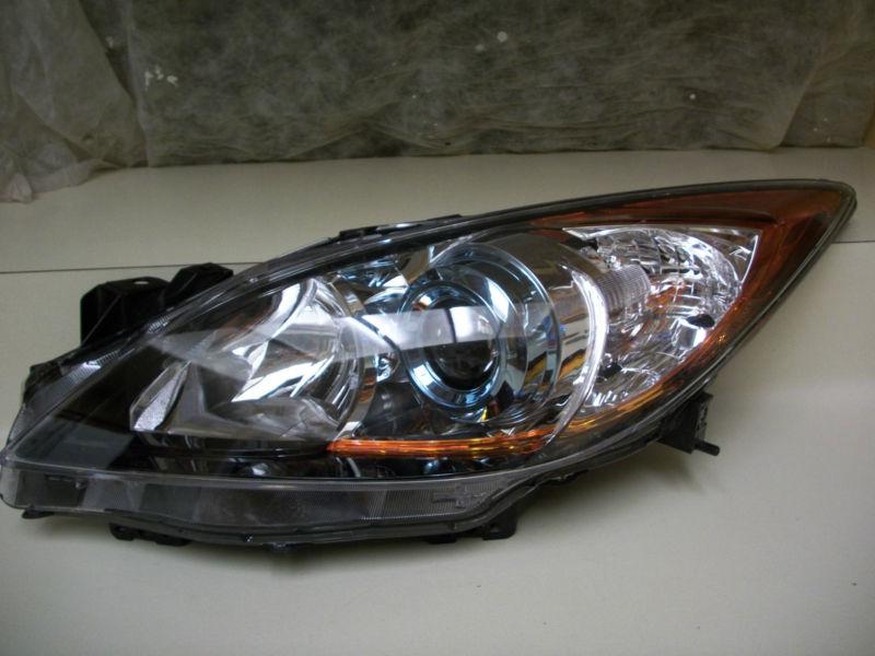 Sell MAZDA 3 12 13 HEADLIGHT OEM HALOGEN 6 SPEED LH W ACTIVE BLUE BEZEL