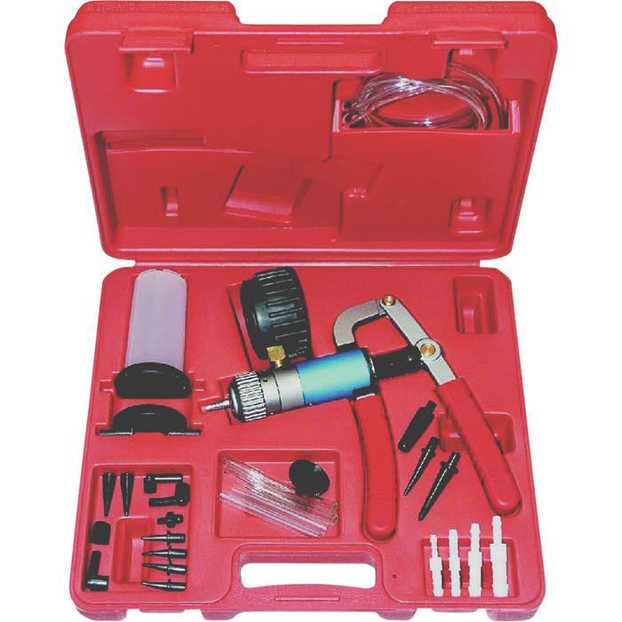 Hand vacuum and pressure pump tester kit-1 cu. in /stroke pump rating