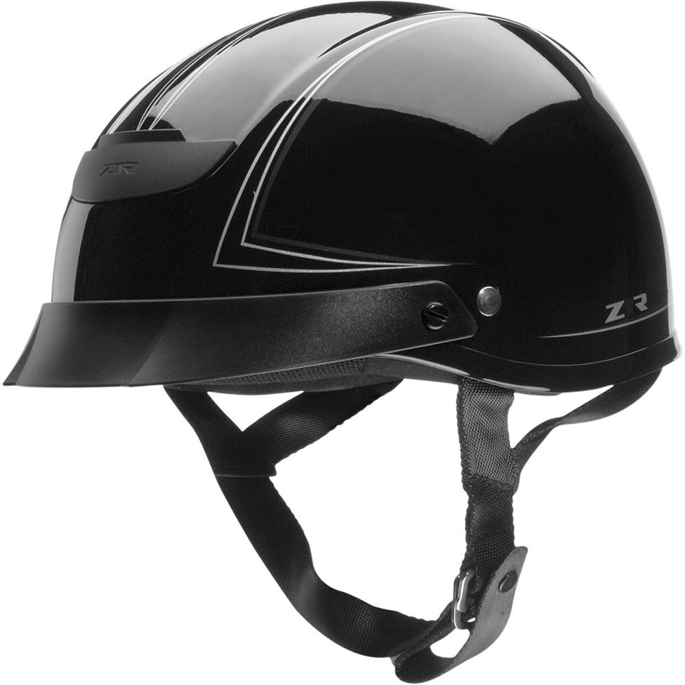 Sell Z1R Vagrant Pinstripe Black Helmet 2013 Motorcycle 1/2 Half in