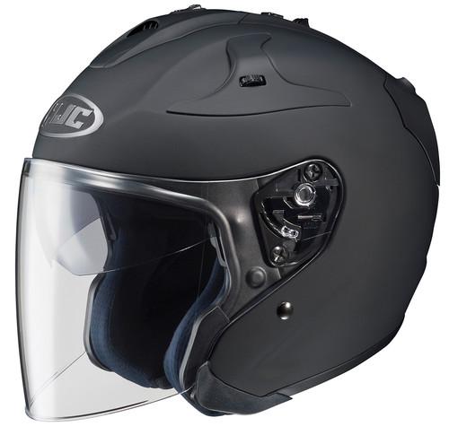 Hjc fg-jet open face half shell  motorcycle helmet matte black size  x-large