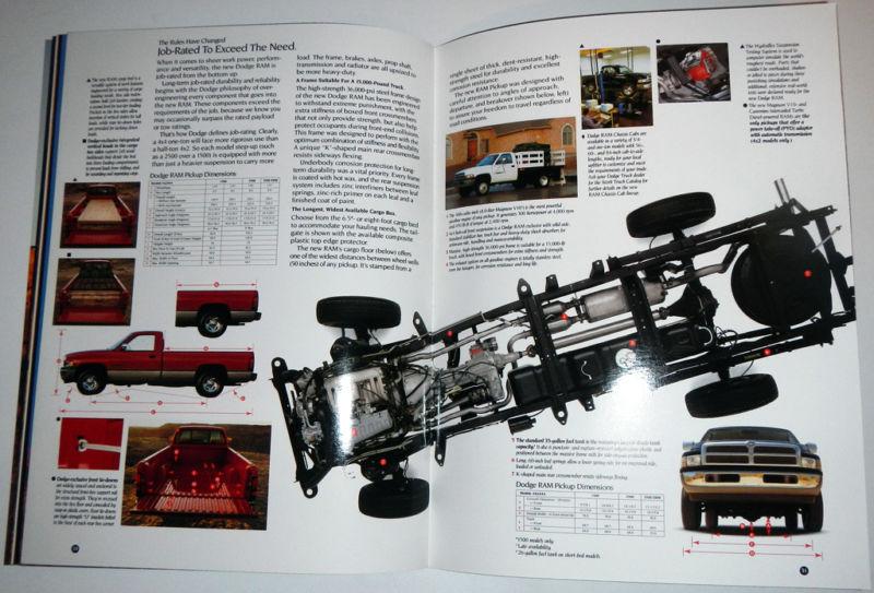 1994 DODGE RAM PICKUP BROCHURE, US $5.99, image 9