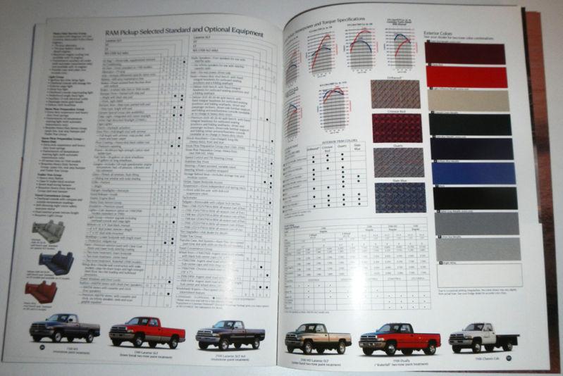 1994 DODGE RAM PICKUP BROCHURE, US $5.99, image 10