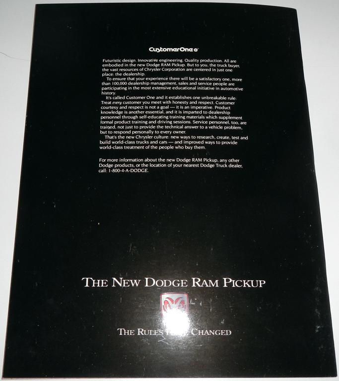 1994 DODGE RAM PICKUP BROCHURE, US $5.99, image 12