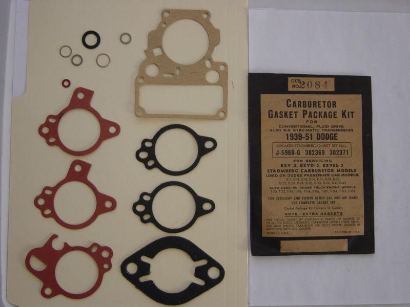 Sell Carb Gasket Set for 193951 Dodge with Stromberg BXV3 BXVD3