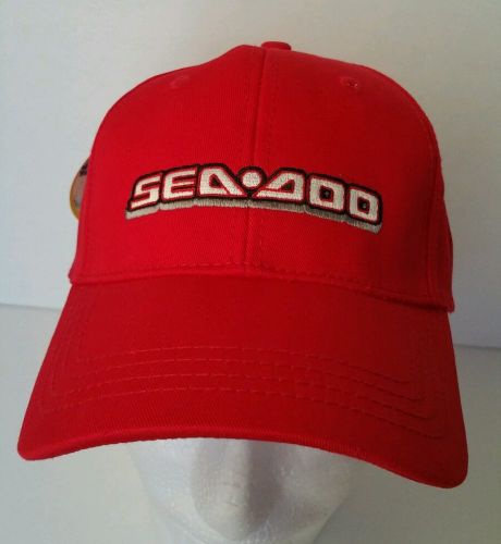 Sea doo hat snapback cap adjustable new with tags red