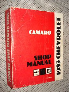 1983 chevy camaro shop manual original book service z28