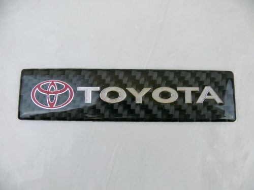 Carbon fiber toyota auto badge emblem decal