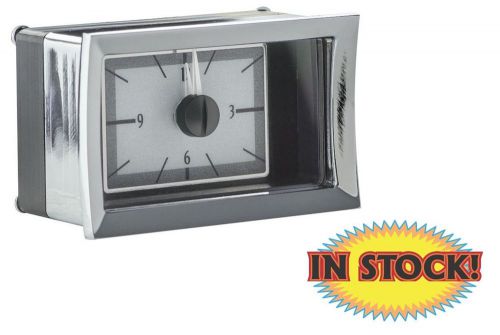 Dakota digital 1957 chevy car analog clock - carbon fiber w/ red vlc-57c-c-r