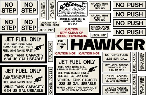 Hawker 800 series exterior kit free shipping us only