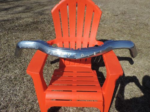 Vintage 1954 chevrolet truck upper grill bar - original gm chrome trim molding