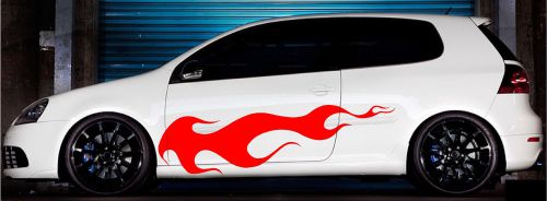 Car &amp; truck decals flames vinyl cut vehicle graphic stickers 4ft and up  #5