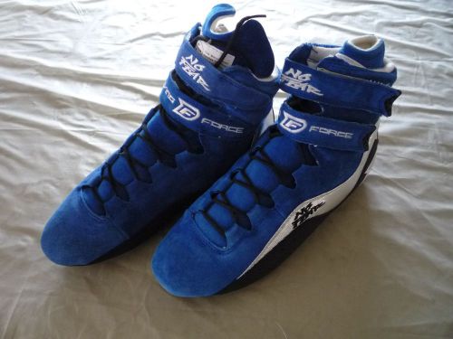 Driving force no fear racing shoes - draft blue size:9 drift, race, kart, track