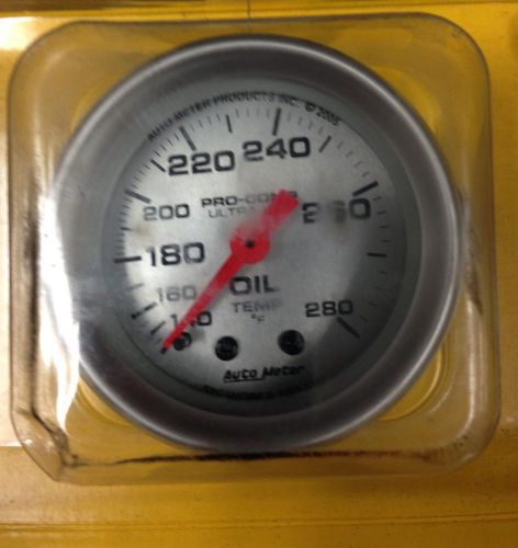 Auto meter pro comp ultra lite 140-280&#039; oil temperature gauge