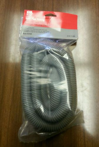 3/4&#034;d 5ft split flexible wire wrap protect organize cables gray ships free new