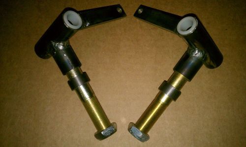 3/4&#034; axle jig welded l&amp;r steering spindles w/ nylon inserts go kart dolly mower