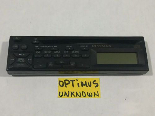 Sale unknown model radio  faceplate  optimus cd player