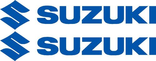 Suzuki decals two 210mm 8year uv vinyl &#034; choice of colours &#034; boat  sticker
