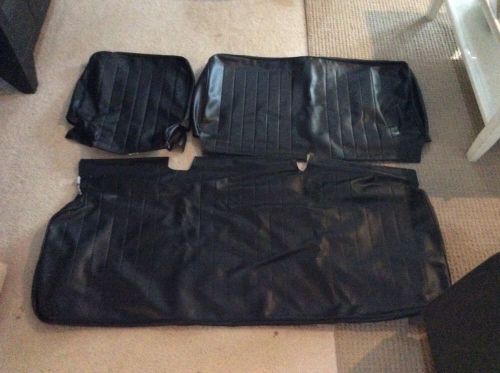 Vw bus type 2 (68-73)middle bench upholstery, 1/3 width, smooth vynil, black