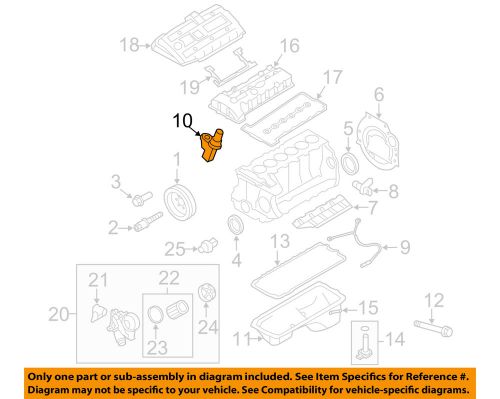 Bmw oem 08-15 x6-engine camshaft position sensor 13627525014