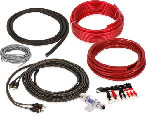 Belva bak82 8 gauge amplifier amp install kit w/ 2-chan rca cable