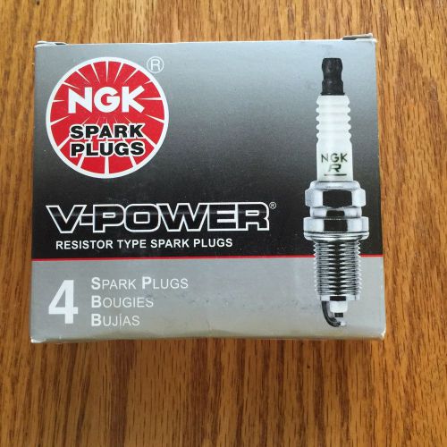 4 x ngk v-power resistor oem high power performance spark plugs yr5 # 7052