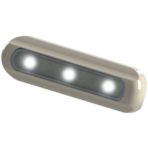 Taco metals f38-8500w-1 taco deck light white led flat mount