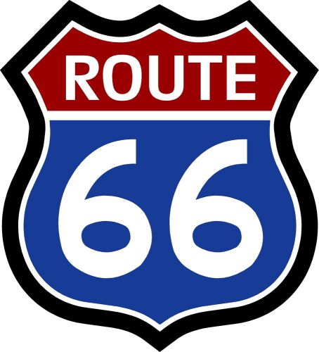 Prosticker 811.18 (one) 18" route 66 decal sticker us highway sign rv camper