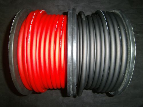 6 gauge awg wire cable 35 ft 25 red 10 black 12 v power ground stranded primary