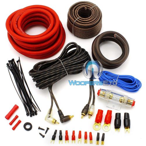 Focal pk21 4 gauge performance complete car speaker amplifier wiring install kit