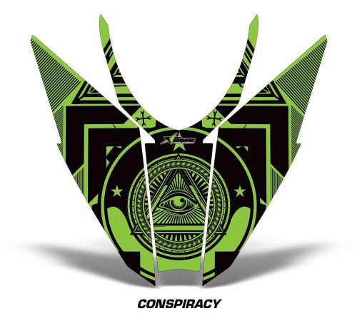 Arctic cat pro climb pro cross sled sticker decal hood graphic kit 2012 cnsp grn