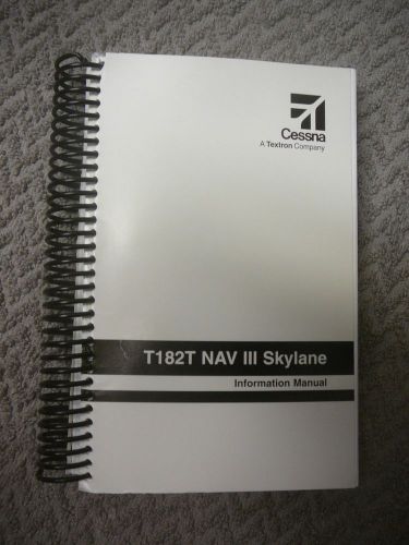 Cessna t182t nav lll skylane information manual