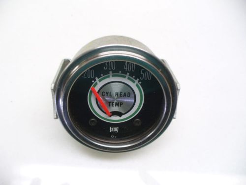 Harley vintage stewart warner cyl head temp gauge 2 dia. electra-glide 75002-69